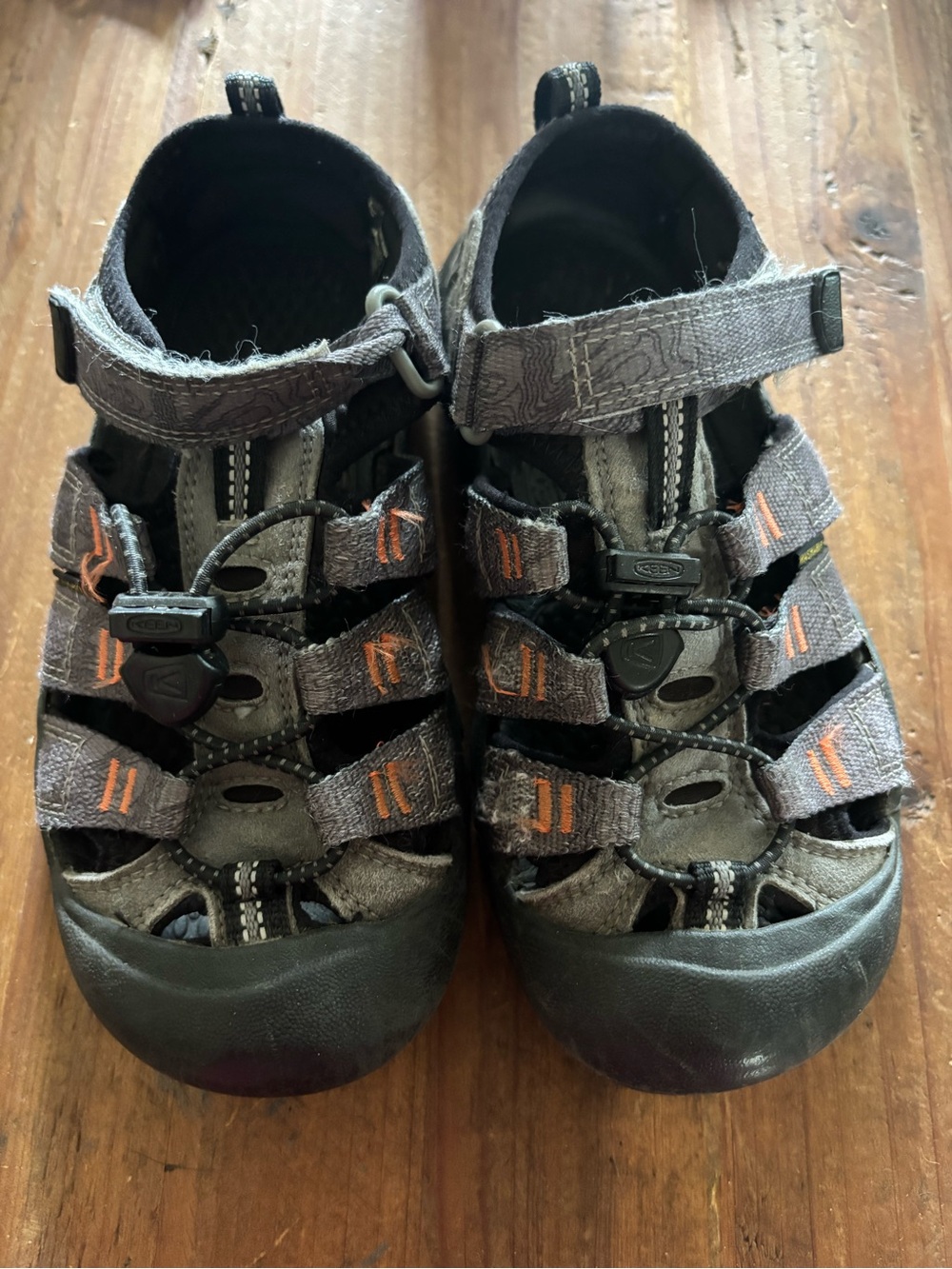 Teva Kids Gray and Orange Outdoor Sport Sandals